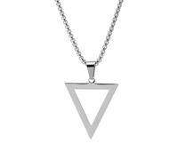 Zense - Collier Homme En Acier En Forme De Triangle Zp0044