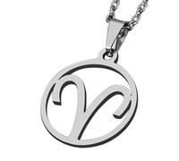 Zense - Pendentif Zodiaque Bélier Pour Homme Zp0234 - Avec Chaîne 51 Cm