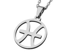 Zense - Pendentif zodiaque Poisson pour homme ZP0245 - Avec chaîne 51 cm
