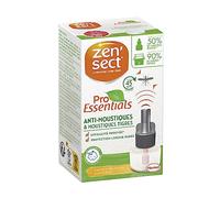 ZENSECT - ProEssentials - Recharge pour Diffuseur Electrique Liquide - Anti-Moustiques et Anti-Moustiques Tigres - 0% insecticide - 45 nuits