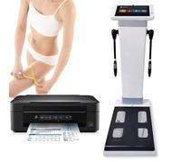 ZenSeFarin 10,1 Pouces Ecran Tactile HD Analyseur De Bioimpédance Corporelle pour Gestion De Santé Et du Poids,Balance Médicale Numérique,Mesure De Taille,du Poids Et De Composition Corporelle