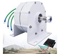 ZenSeFarin 3000W 5000W 6000W 8000W 10000W Générateur à Aimant Permanent D'alternateur Triphasé avec Base,Générateur à Aimant Permanent sans engrenage,pour éolienne Horizontale Verticale 10000W-24V