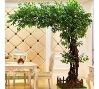 ZenSeFarin Arbre Artificiel Ficus Grande Plante Décorative D'intérieur Design Réaliste Plante Artificielle Facile d'entretien for Maison,Bureau,La Terrasse,Aucun Arrosag,Extended-1x0.6m/3.2x1.9ft