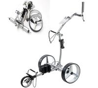 ZenSeFarin Chariot De Golf électrique Pliable pour Junior, Capacité d'escalade à 30 Degrés, Silencieux, Chariot De Golf Léger à 3 Roues avec Poignée Pratique, Tableau D'affichage
