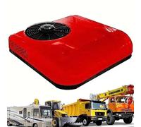 ZenSeFarin Climatiseur 12v/24v DC,Climatiseur De Refroidissement sur Le Toit,Unité De Climatisation électrique,Froid Seul,Climatiseur Silencieux,pour Camions,Camping-Car,Pelles,RV,Remorque,Red-24V