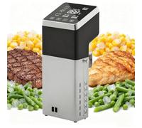 ZenSeFarin Cuiseur sous Vide,Cuisson sous Vide Commercial 1600W,Thermoplongeur à Chauffage Rapide avec Minuterie,Contrôle Précis de la Température,Acier Inoxydable,Silencieux,étanche IPX8