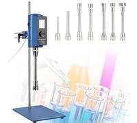 ZenSeFarin Émulsificateur D'homogénéisateur Dispersion À Affichage Numérique À Grande Vitesse Laboratoire,Écran LCD HD Réglable À Vitesse 2000 À 28 000 TR/Min,pour Peintures/Dispersion,28F