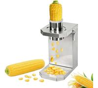 ZenSeFarin Éplucheur et Égreneuse Électrique Commerciale de Maïs, Extracteur Automatique de Grains INOX, Goulotte 6,5 cm, Outil Rapide de Transformation, pour Maison et Ferme