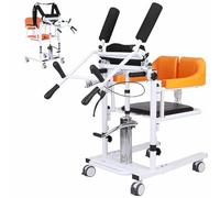 ZenSeFarin Fauteuil Transfert pour Patients à Domicile,pour Personnes âgées Handicapées,pour L'hôpital,Fauteuil Roulant Transport Portable avec Support Levage Assisté pour Haut du Corps,Yellow
