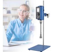 ZenSeFarin Homogénéisateur Emulsionneur Dispersion Mixer Lab High Speed Homogenizador 2000~22000rpm,LCD Display with Timer,pour Les cosmétiques/Aliments/peintures,36G