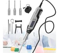 ZenSeFarin Homogénéisateur Laboratoire,Homogénéisateur à Dispersion Haute Vitesse 0,5 à 250 ML,avec Têtes Travail 6 Mm,8 Mm Et 10 Mm,6 Vitesses Réglables pour Lotions Cosmétiques,Charge