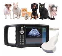 ZenSeFarin Kit D'échographie Vétérinaire,échographe Portable Vétérinaire/Vétérinaire B,Appareil à Ultrasons pour La Grossesse avec Et Un écran Couleur 5,6 Pouces pour Mouton,Chien,Cochon
