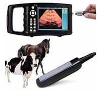 ZenSeFarin Kit D'échographie Vétérinaire,échographe sans Fil,Scanner à Ultrasons Vétérinaire Rechargeable pour La Grossesse,avec Sonde 6,5 MHz pour Les Grands Animaux comme Bovins,Chevaux,Vaches