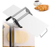 ZenSeFarin Laminoir À Pâte Pliable,Machine Manuelle À Laminer Pâte,Laminoir À Pâte Comptoir Boulangerie,Acier Inoxydable Épaisseur Laminoir Réglable 0,5 À 27Mm,Usage Commercial Et Domestique,Rs101