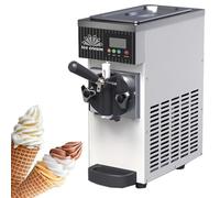 ZenSeFarin Machine Glace Italienne,Machine Glace Italienne Comptoir,Rendement 4-5kg/H,Machine Glace Italienne Maison,avec Réservoir 2,5 L & Cylindre 1 L,avec Pré-Refroidissement écran LCD,Cream