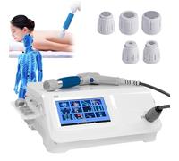 ZenSeFarin Machine Thérapie par Ondes Choc,Machine Thérapie Pneumatique par Ondes Choc Extracorporelles Masseur Corps À Ondes Choc Ed,Pistolet Massage Musculaire,5 Têtes Massage