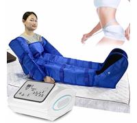 ZenSeFarin Système De Drainage Lymphatique, Masseur d'air, Appareil Lymphatique, Masseur, Jambes, Pieds, Taille, Bras, Perte De Poids, Appareil Lymphatique, Masseur, Pressothérapie,Blue