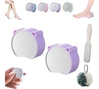 Zensilk Crystal Hair Eraser, 2025 New Crystals Hair Remover, 2-In-1 Reusable Crystal Hairs Remover, Suitable For Women's Back, Arms, Legs And Feet (purple 2cps)