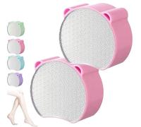 Zensilk Crystal Hair Eraser, Reusable Zensilk Hair Eraser, 2-in-1 Exfoliating and Hair Removal Tool, for Women Legs Face Arms Body (Pink*2)