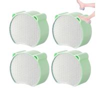 Zensilk Crystal Hair Eraser, Zensilk Hair Eraser, 2-in-1 Reusable Magic Painless Crystal Hair Remover, for Women and Men's Legs, Face, Arms, and Body (Green,4)