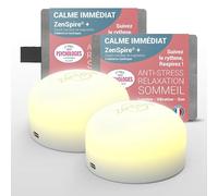 ZENSPIRE+ Appareil de Cohérence Cardiaque - Anti Stress Adulte, Relaxation | Lot de 2 - Respiration guidée, aide au sommeil, méditation : lumière zen, vibrations, musique relaxante, bruit blanc
