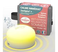 ZENSPIRE+ Appareil de Cohérence Cardiaque - Anti Stress Adulte, Relaxation | Respiration guidée, aide au sommeil, méditation : lumière zen, vibrations, musique relaxante, bruit blanc
