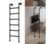 ZENSTYW Échelle De Sortie d'urgence Robuste pour Puits De Fenêtre,Échelle Murale pour Lit Superposé,Échelles d'escalade Intérieures Et Extérieures(Black,3.3m/10.8ft)