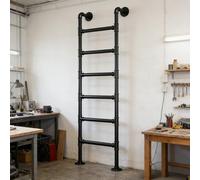 ZENSTYW Échelle Murale pour Lit Superposé Double,Échelle De Sortie d'urgence pour Puits De Fenêtre,Capacité De Charge De 150 Kg,Échelle De Lit Mezzanine en Métal(150cm/59in)