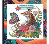 Zentangle Animals Coloring Book 8.5"x8.5": Zoodoodle for Soothing Patterns for Stress Relief and Creativity with 60 images (120 pages)