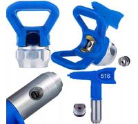 Zenthril Kit SoftFlow 516 - Buse de pulvérisation basse pression + protection de buse FFLP | Largeur de pulvérisation 25 cm | Pour acrylique, émulsion, émail | Compatible avec Graco, Wagner, Titane |