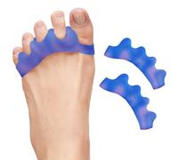 ZenToes 1 paire de séparateurs d'orteils en silicone pour un alignement correct des orteils, soulagement de l'oignon, lisseur d'orteils marteaux, correcteur orthopédique en gel - 1 paire (clair de