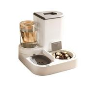 Zentoria Mangeoire et abreuvoir automatique 2 en 1 pour chat et chien - Gamelle amovible pour petits chiens, chiots, chatons, animaux domestiques - Facile à nettoyer