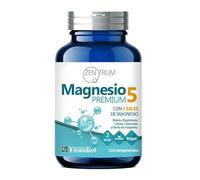 Zentrum Magnesium Premium 5 | 5 sels de magnésium : malat, bisglycinate, citrate, carbonate et oxyde | Soutien musculaire, fatigue, crampes et équilibre électrolytique | Ynsadiet | 120 comprimés