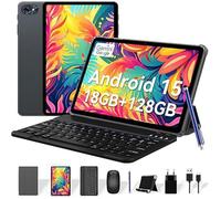 Zenva T80 Tablette 10 Pouces avec Clavier Stylet,Android 15,18Go+128Go(2To TF),Gemini AI,5G WiFi,6000mAh,GPS,Tablette Pas Cher