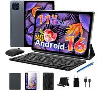 Zenva T90 Tablette 11"" Android 16 - 24 Go RAM (8+16) • 128 Go ROM • 8000 mAh • Clavier, Étui, Stylet, Souris