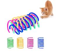 ZENVALY Jouet Ressort Chat, Printemps Jouet de Chat, Jouet Coloré Interactif Chat, Ressorts en Spirale en Plastique Jouet de Chat, Nouveauté Chat Jouet pour Chaton, 20 Pièces