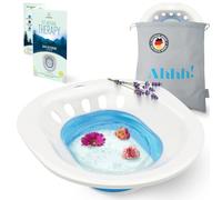 ZENVENTURE Baignoire pliable pour adulte - Bain d'assise de qualité supérieure pour toilettes - Bain de fleurs de foin - Bain de grossesse - Idéal pour le traitement des hémorroïdes