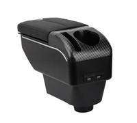 ZENVI Compatible with Seat Ibiza Accoudoir 6j 2008-2016 | Noir Style,Style Double Porte,Repose-bras, Voiture Console Centrale Accoudoir,Etre Utilise Comme Coudiere Pour Conducteur