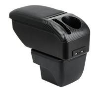 ZENVI Repose-bras Compatible with Seat Ibiza Accoudoirs 6F 2017-2026 Console Centrale Accoudoir Bicouche Espace Rangement Peut Etre Utilise Comme Coudiere Pour Conducteur（style noir）