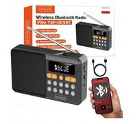 ZENWIRE Mini radio FM Bluetooth portable à piles - Haut-parleur sans fil noir