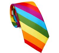 ZENXUS Cravates à rayures pour hommes, cravates régulières de 7,6 cm avec rayures, Drapeau de fier, régulier
