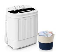 ZENY Mini Machine à Laver Portable Double Capacité 3kg avec Cycle Sèche-linge Léger pour Appartements Chambre