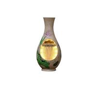 ZENY896V Fontaine d’Intérieur Fontaine à Eau en Forme de Vase Style Chinois, Ornements for Salon, thé, décoration Paysage Aquatique Circulation Fontaine de Table(Beige)