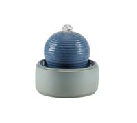 ZENY896V Fontaine d’Intérieur Mini Fontaine de Table d'intérieur en céramique, à Eau Moderne for Salon Fontaine de Table(Blue)
