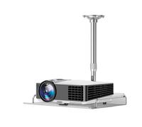 ZENY896V Support Mural pour projecteur Supports de projecteur à Plateau, Supports muraux et Suspension télescopiques réglables en Hauteur Projecteur Cintre(Silver,XL)