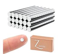 ZENYKX® Lot de 220 aimants en néodyme 3 x 2 mm | aimant néodyme | aimants puissants | aimants néodyme n52 | réfrigérateur, bureau, etc | Il est important de l'utiliser correctement et sur une surface