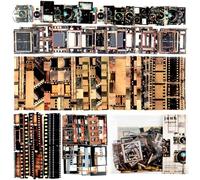 ZenyTra Lot de 90 albums de collection cinéma vintage - Bandes de film rétro, autocollants pour appareil photo et ticket, accessoires de journalisation pour scrapbooking, bullet journal, décoration de