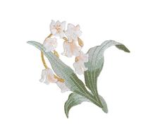 ZENZDS 15 * 12CM Fleur de Lys Coudre sur des Patchs de Grande Taille à Repasser sur des Patchs brodés appliqués Chinois à Coudre sur des Badges à Coudre sur des Patchs pour vêtements