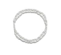 ZENZDS 4/8pair Blanc Berles Bracelet de Cheville, Cheville à Main à la Main à la Main, Cheville Boho, Bijoux à Pied élastique pour la Plage, Accessoires d'été