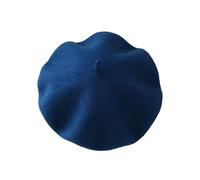 ZENZDS 56-58CM 1/2 pièces 56-58 cm Couleurs Assorties Bérets en Laine pour Femme Béret Français Vintage Taille Unique (56-58 cm) Chapeau de Peintre Octogonal réglable Chapeau d'hiver